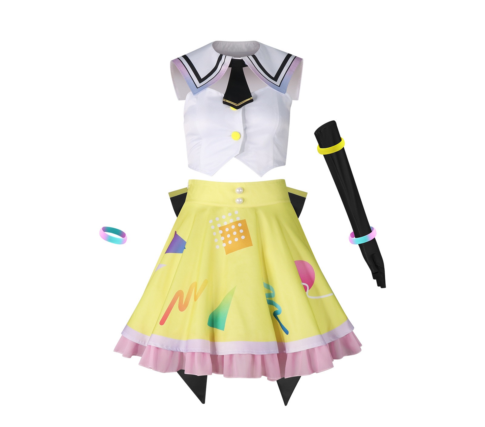 BanG Dream! Arale Nakamachi Dress Cosplay Costume - Image 5