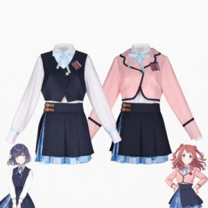 Gakuen Idolmaster Saki Hanami Misuzu Hata Cosplay Costume