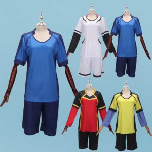 Blue Lock Yoichi Isagi Meguru Bachira Hyoma Chigiri Jersey Cosplay Costume