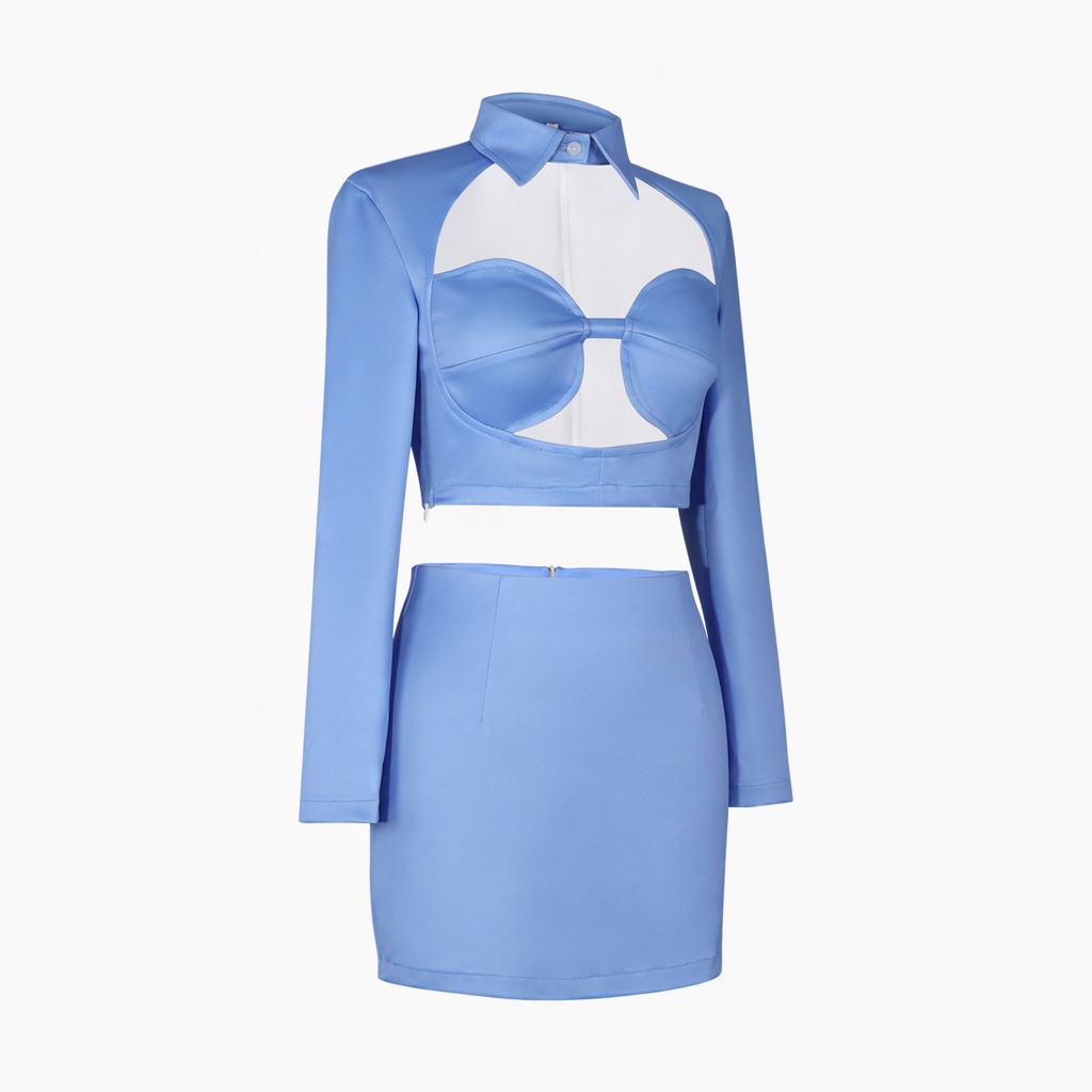 The Fifth Element Flight Attendant Leeloo Cosplay Costume - Image 2