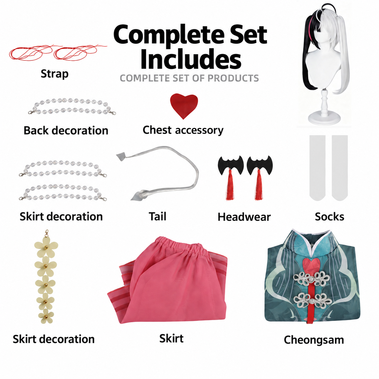 Ananta Requiem Qipao Cosplay Costume - Image 7