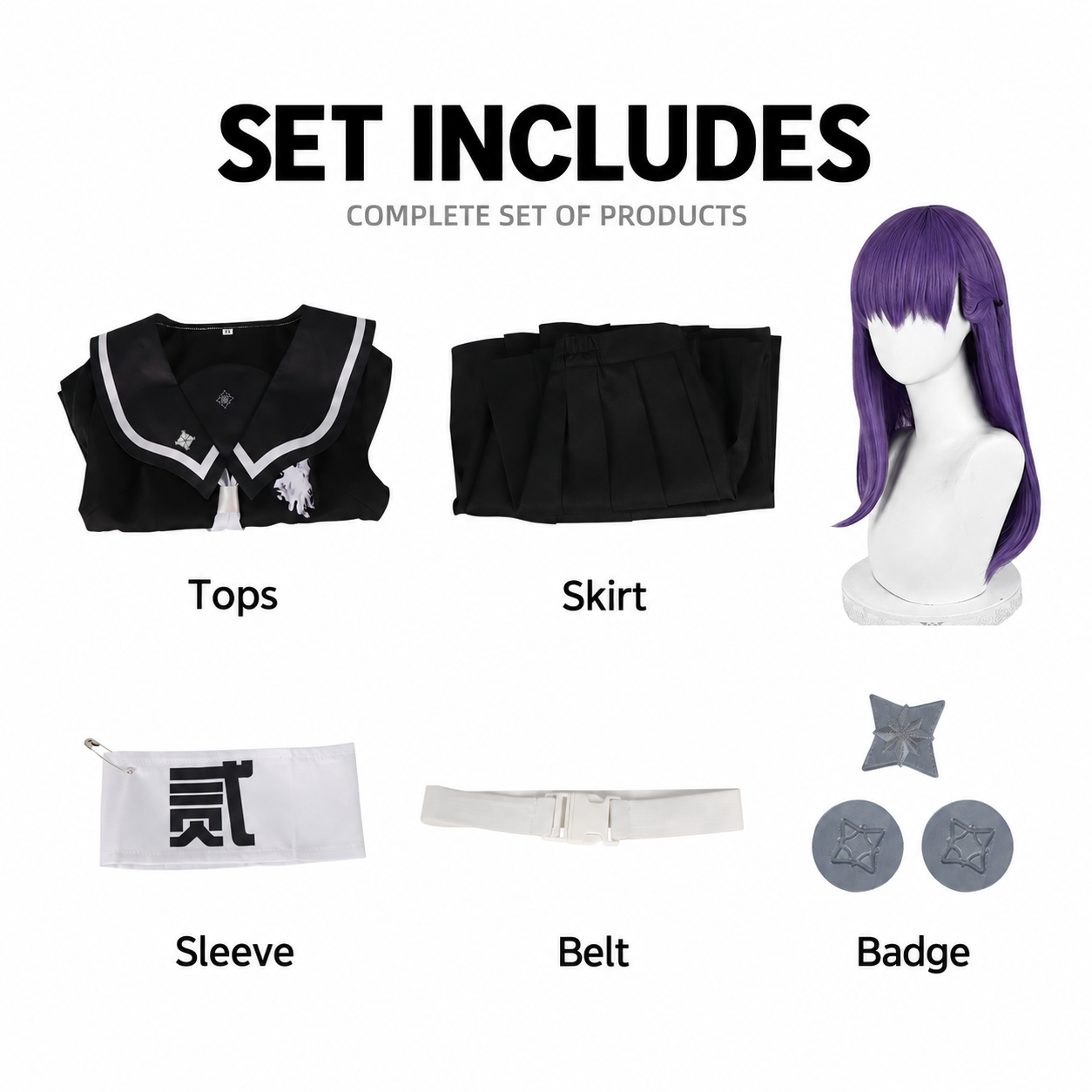 The Hundred Line: Last Defense Academy Hiruko Shizuhara Cosplay Costume - Image 8