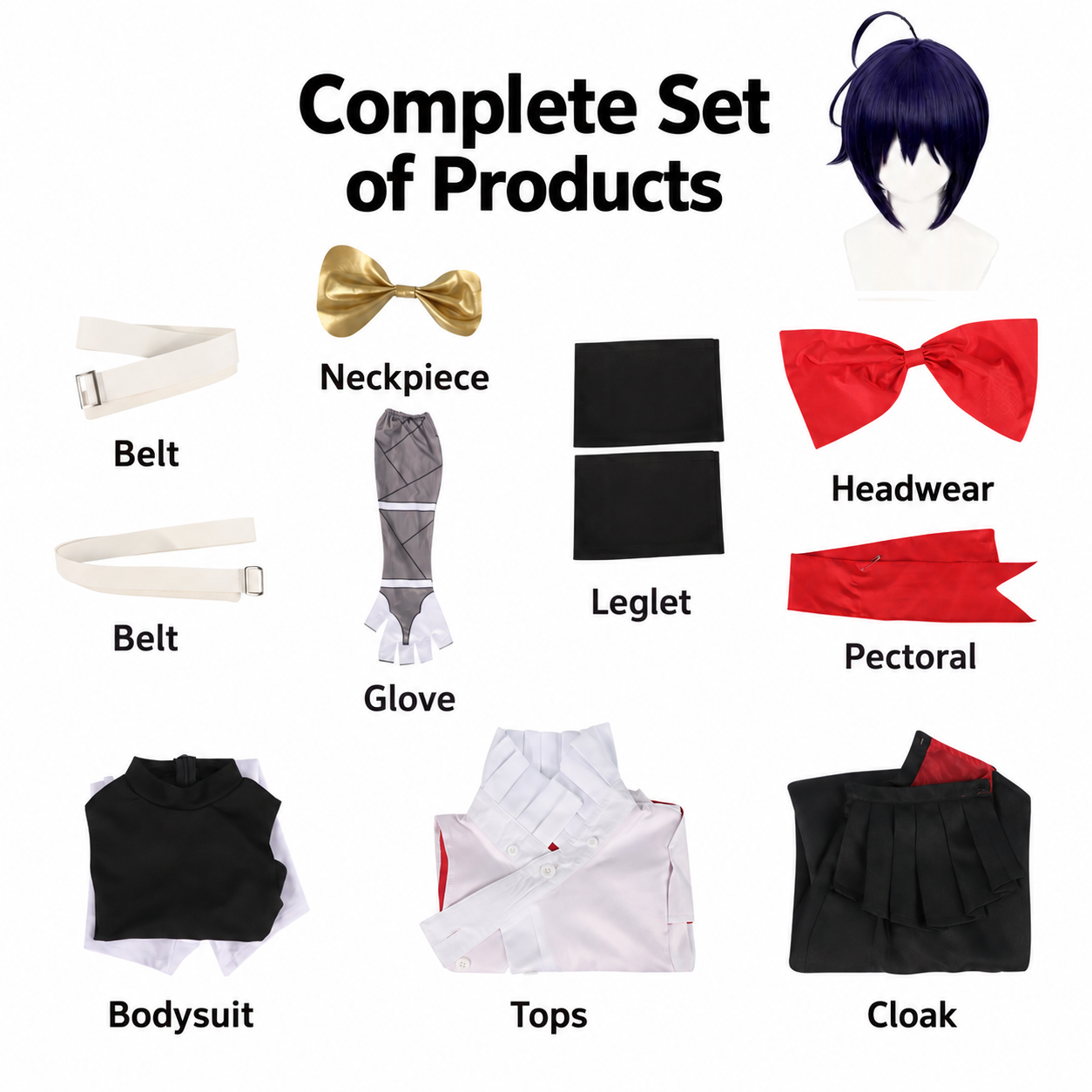 The Ribbon Hero Sapphire Knight Cape Cosplay Costume - Image 8