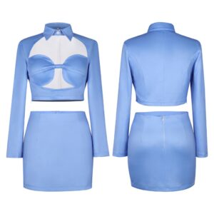 The Fifth Element Flight Attendant Leeloo Cosplay Costume