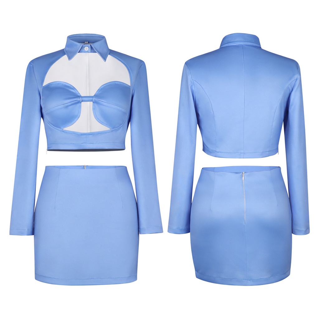 The Fifth Element Flight Attendant Leeloo Cosplay Costume