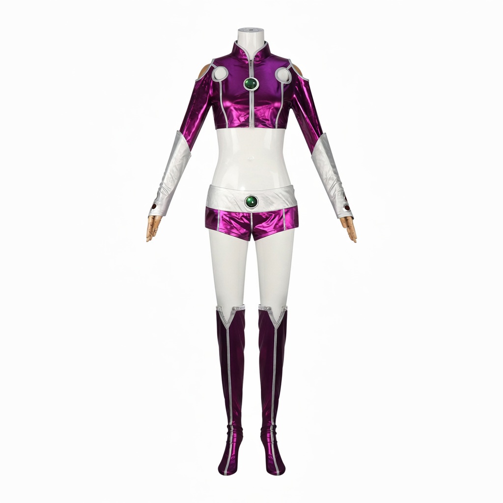 Teen Titans Starfire Bodysuit Cosplay Costume - Image 5