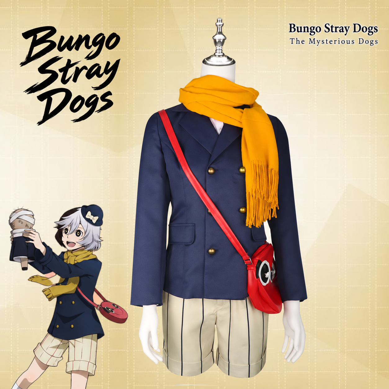 Bungo Stray Dogs Kyusaku Yumeno Cosplay Costume - Image 2