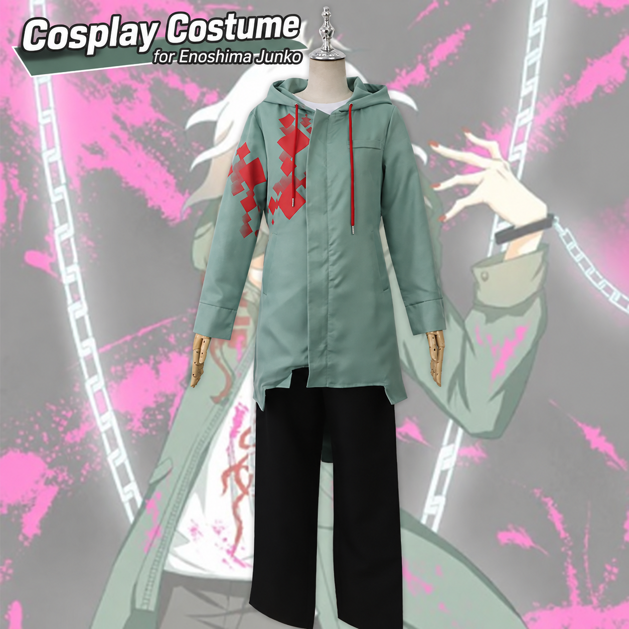 Danganronpa Nagito Komaeda Cosplay Costume - Image 3