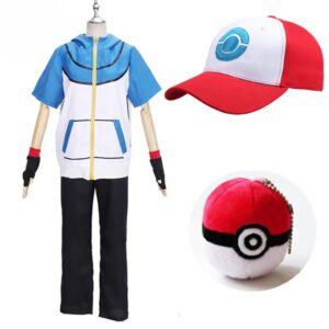Pokemon Ash Ketchum Cosplay Costume