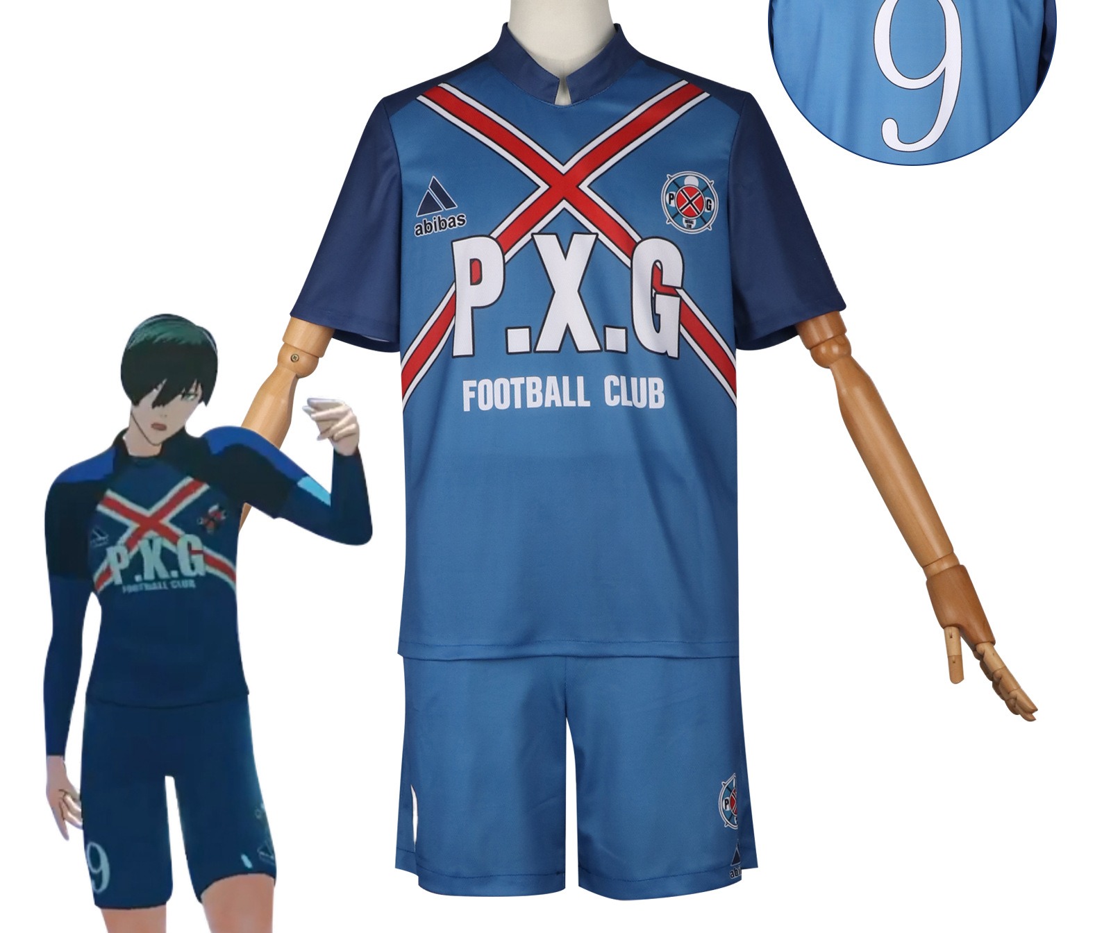 Blue Lock Rin Itoshi Ryusei Shidou Team Uniform Cosplay Costume - Image 9