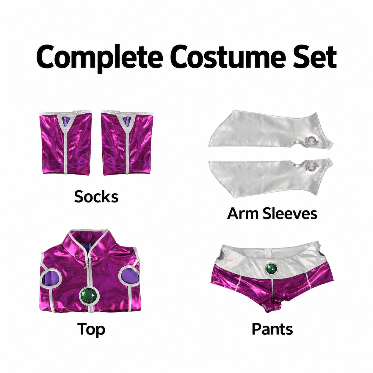 Teen Titans Starfire Bodysuit Cosplay Costume - Image 6