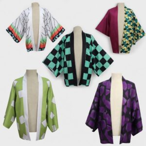 Demon Slayer Shinobu Kocho Tanjiro Kamado Zenitsu Agatsuma Haori Cosplay Costume