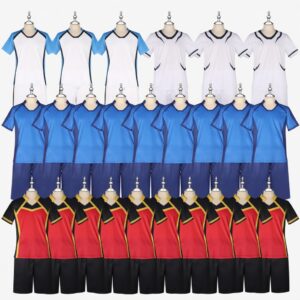 Blue Lock Michael Kaiser Yoichi Isagi Meguru Bachira Jersey Cosplay Costume