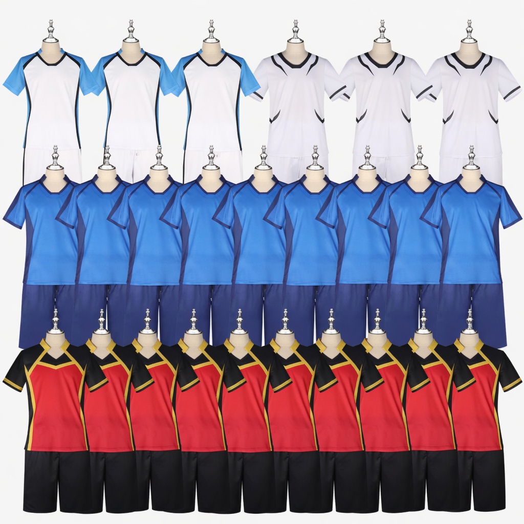 Blue Lock Michael Kaiser Yoichi Isagi Meguru Bachira Jersey Cosplay Costume