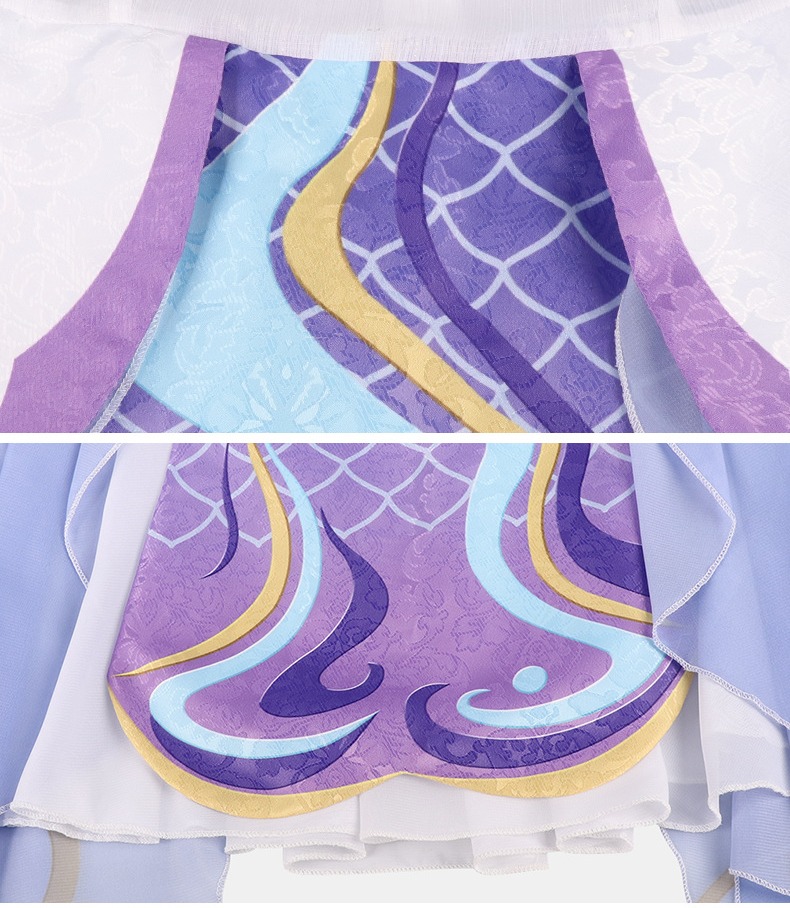 Honor of Kings Xi Shi Youlong Jinhua Cosplay Costume - Image 9