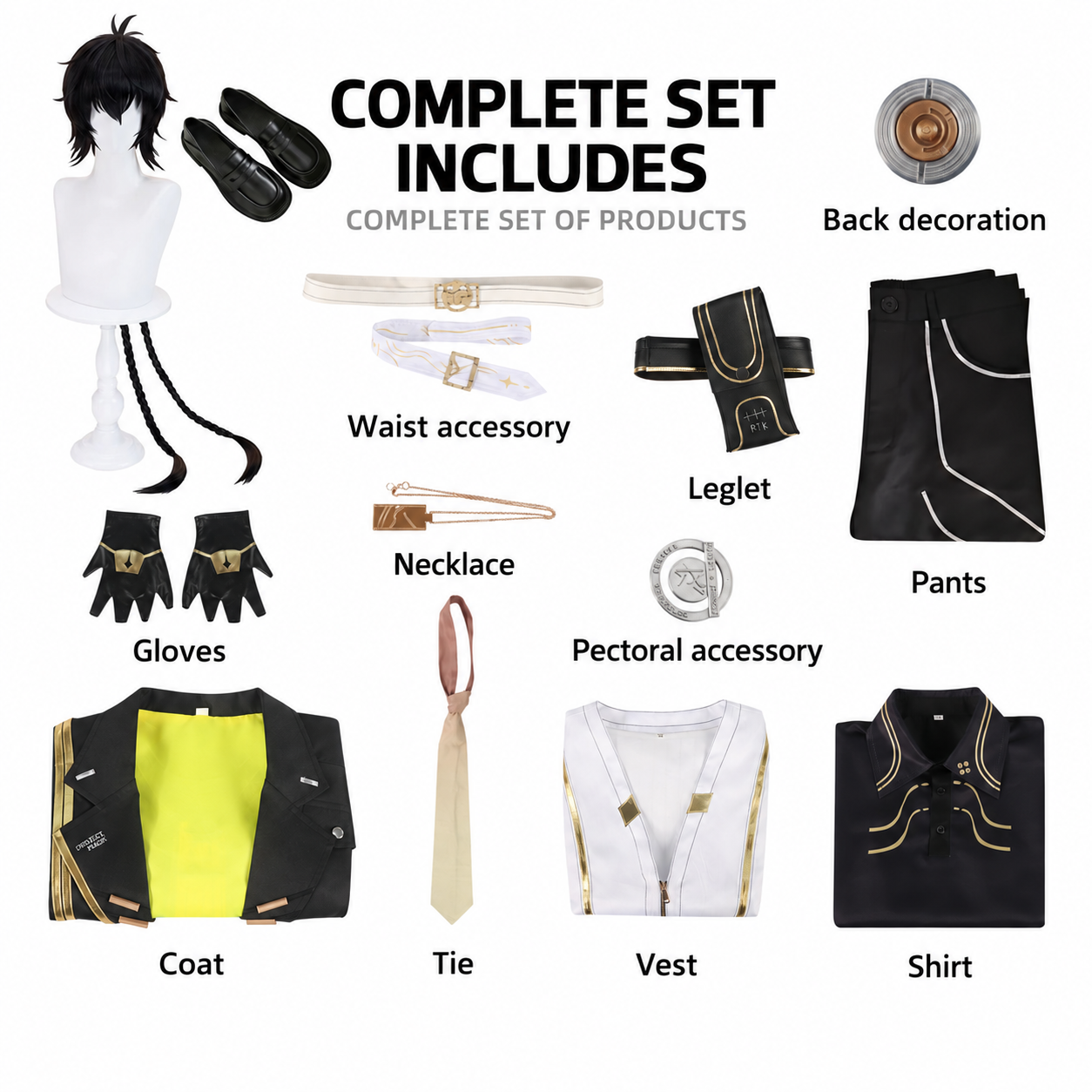 Wuthering Waves Rover Starfire School Uniform Cosplay Costume - Image 10