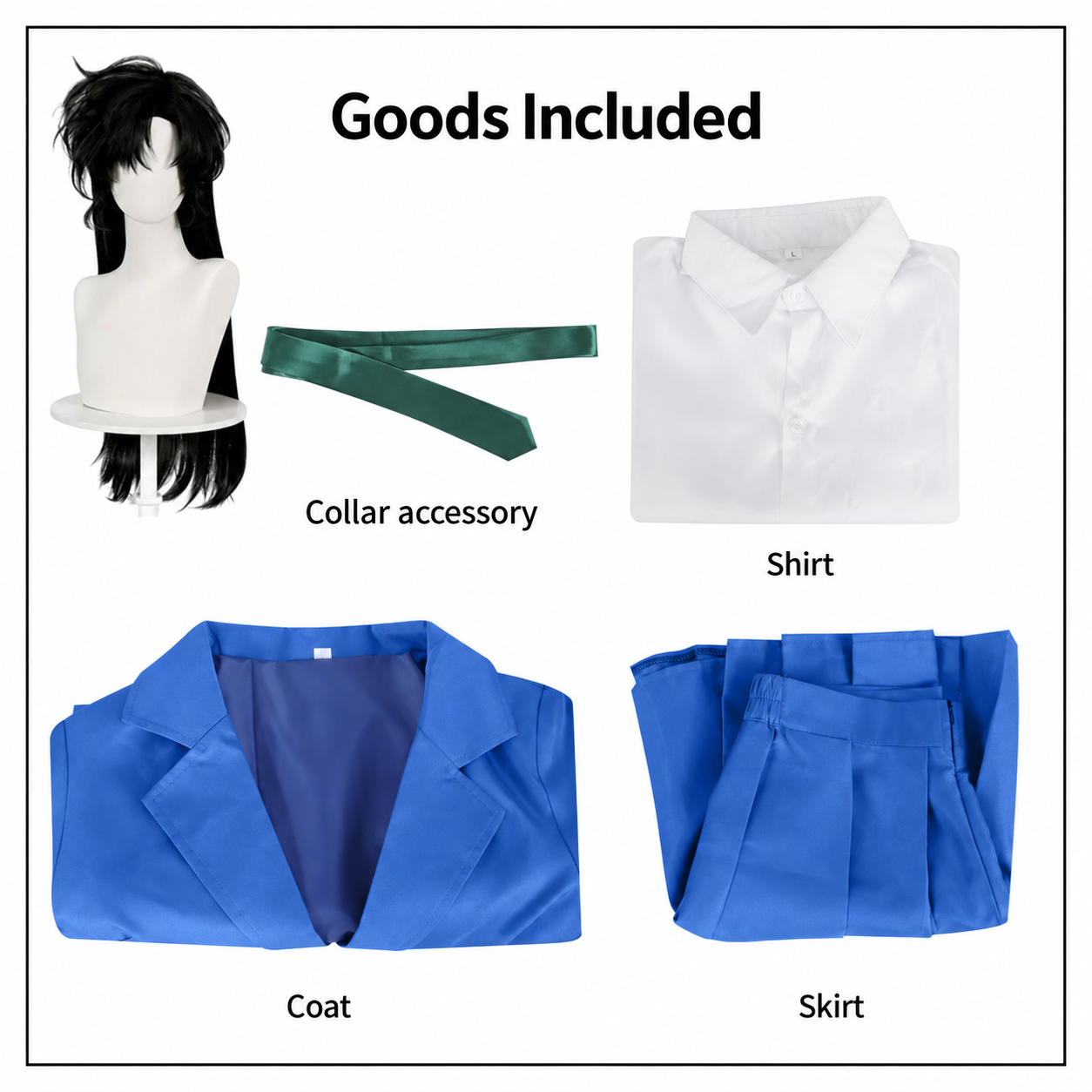 Detective Conan Shinichi Kudo Ran Mouri Uniform Cosplay Costume - Image 14