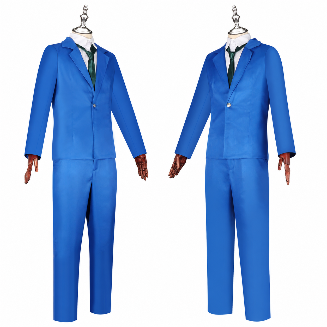 Detective Conan Shinichi Kudo Ran Mouri Uniform Cosplay Costume - Image 3