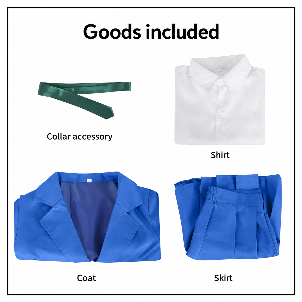 Detective Conan Shinichi Kudo Ran Mouri Uniform Cosplay Costume - Image 9