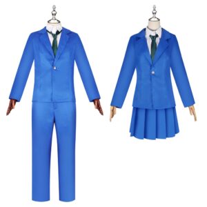 Detective Conan Shinichi Kudo Ran Mouri Uniform Cosplay Costume