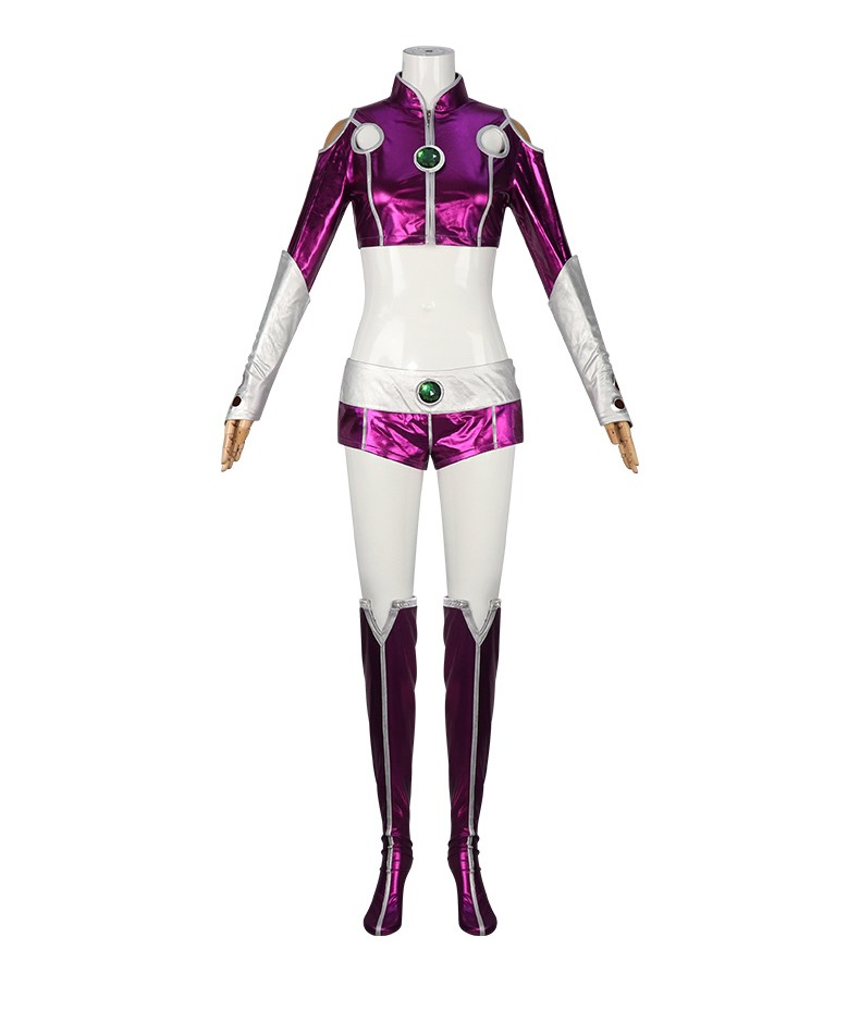 Teen Titans Starfire Bodysuit Cosplay Costume - Image 8