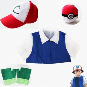 Pokemon Ash Ketchum Jacket Cosplay Costume