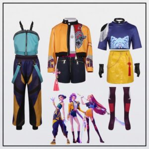 KPop Demon Hunters Rumi Zoey Mira Cosplay Costume