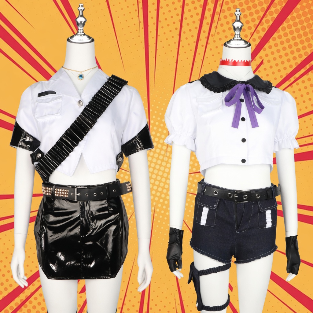 Panty & Stocking Panty Stocking Officer Uniform Cosplay Costume - Image 3