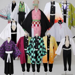 Demon Slayer Nezuko Kamado Zenitsu Agatsuma Giyu Tomioka Cosplay Costume