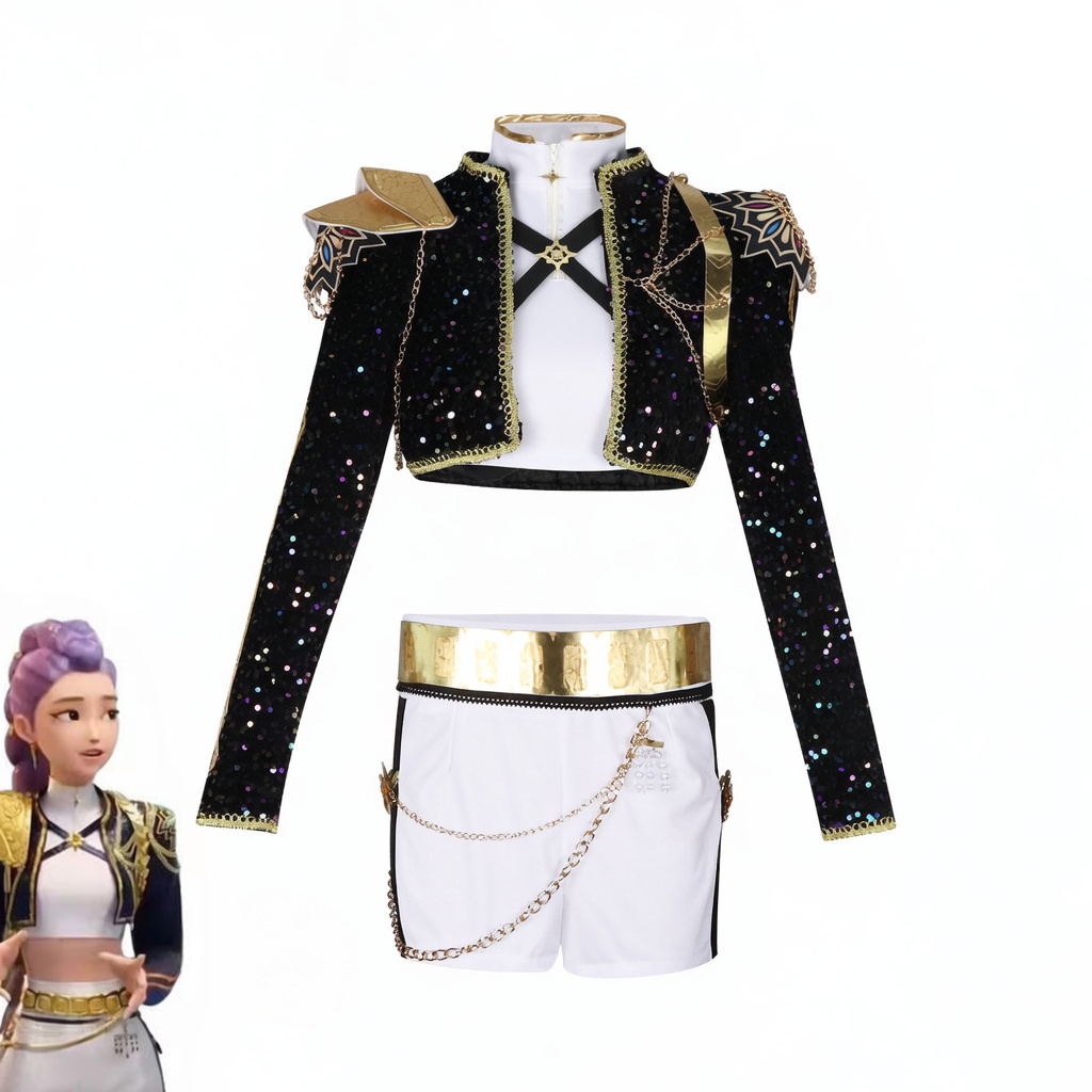 KPop Demon Hunters Rumi Zoey Mira Cosplay Costume
