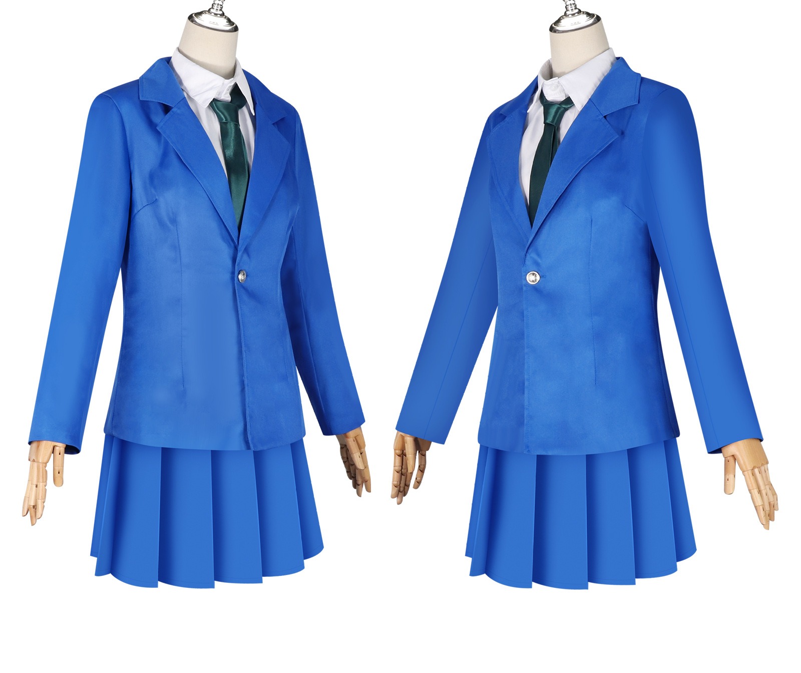 Detective Conan Shinichi Kudo Ran Mouri Uniform Cosplay Costume - Image 4
