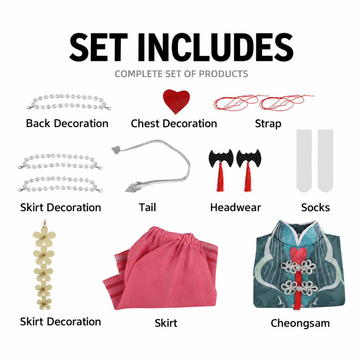 Ananta Requiem Qipao Cosplay Costume - Image 6