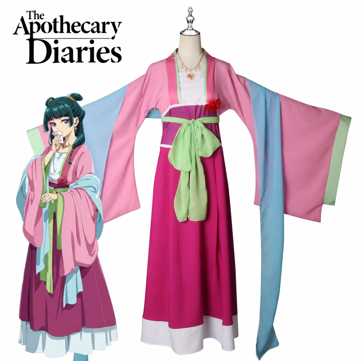 The Apothecary Diaries Maomao Hanfu Cosplay Costume - Image 2