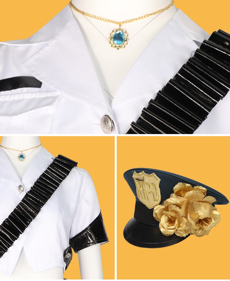 Panty & Stocking Panty Stocking Officer Uniform Cosplay Costume - Image 19