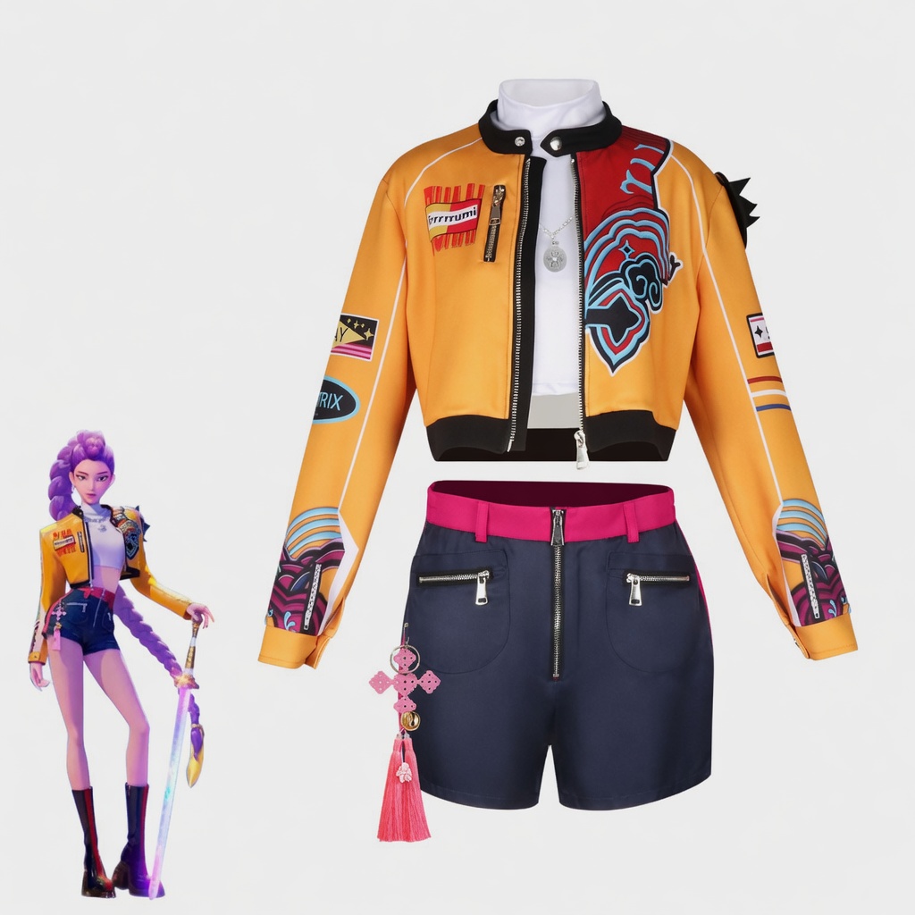KPop Demon Hunters Rumi Mira Zoey Cosplay Costume