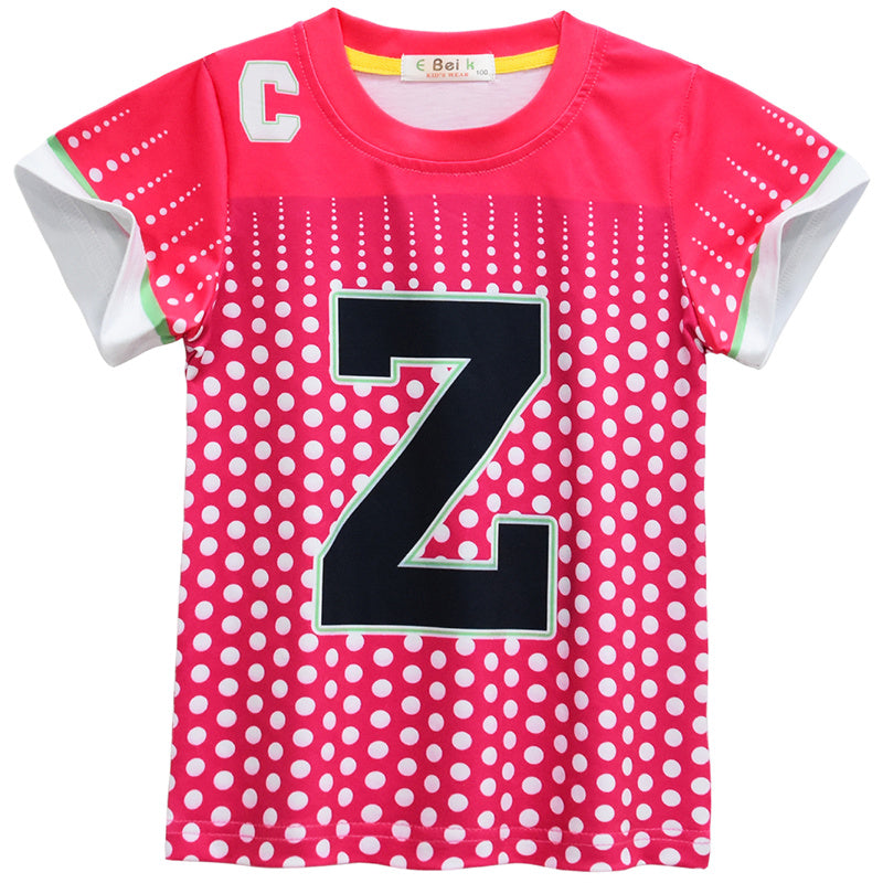 Zombies 3 Zed Cosplay Costume Kids Girl T-Shirt Shorts Outfits Halloween Carnival Suit - Image 6
